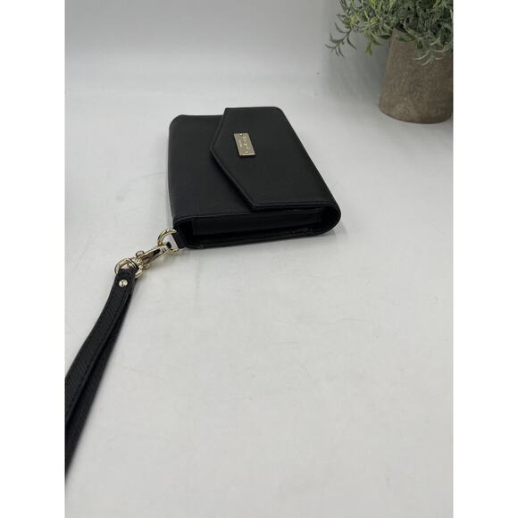 Kate Spade New York Saffiano Wristlet For Devices up to 5.7" Black Wallet Clutch - Picture 10 of 14